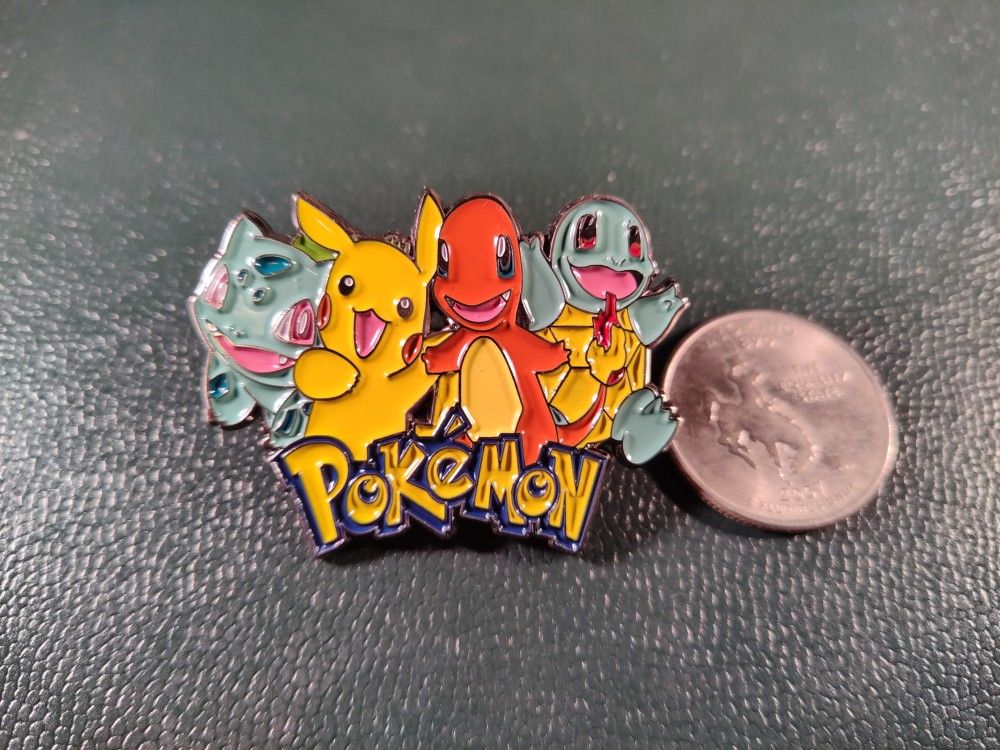 *SHIP ONLY* Bulbasaur Pikachu Charmander Squirtle Hard Enamel Collectible Pokemon Pin Badge