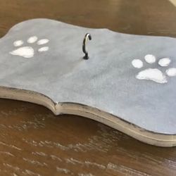 Handmade Paw wall decor for keys or leash