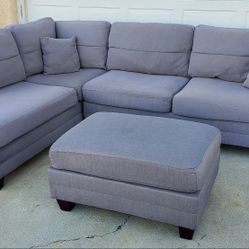 Grey Sectional Couch Delivery Available 