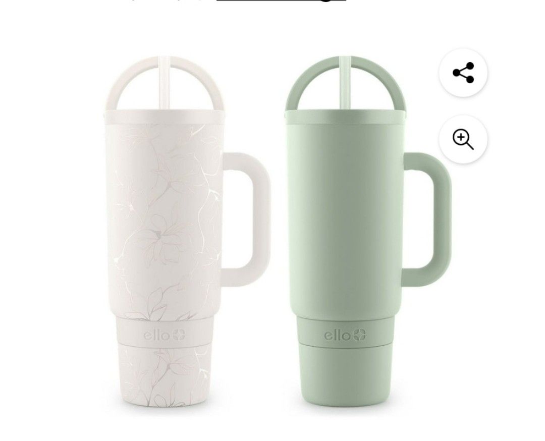 Ello 40-oz stainless steel tumbler with handle