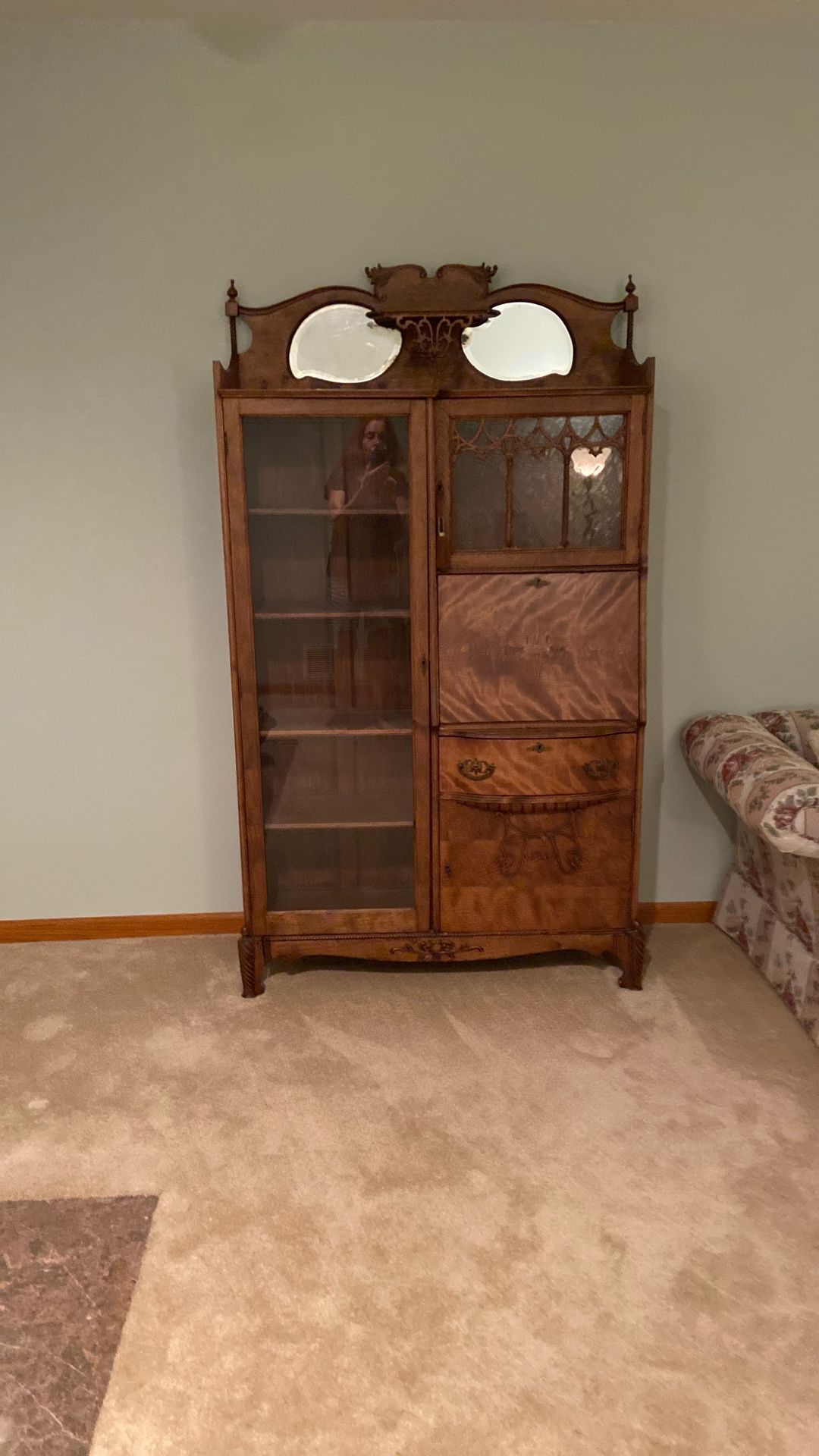 Antique mahogany Side-by-side