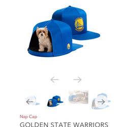 GOLDEN STATE WARRIORS NAP CAP PREMIUM DOG BED