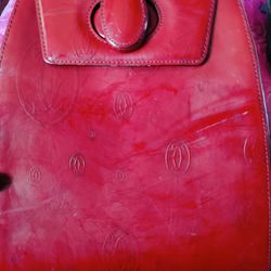 Cartier Bordeaux vintage backpack