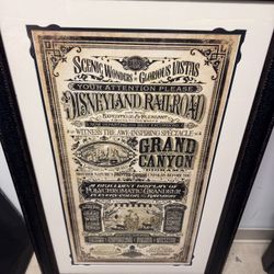 Disneyland Railroad Art