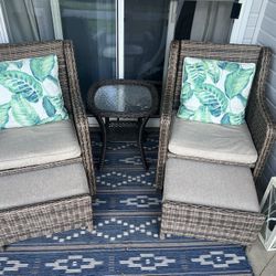 Patio Set + Side Table