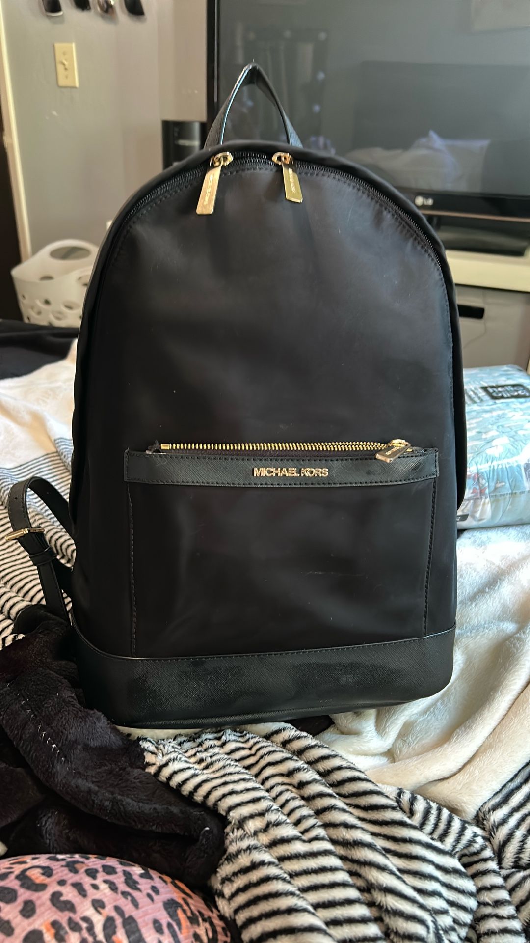 Black Backpack Michael Kors