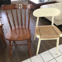 Wooden chairs Two