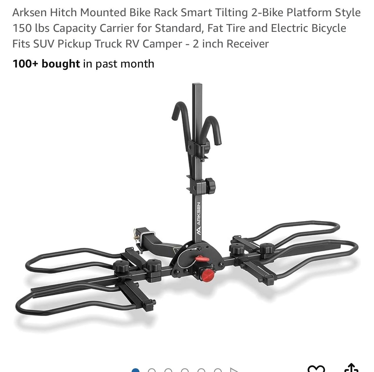 Arksen Hitch mounted Bike Rack