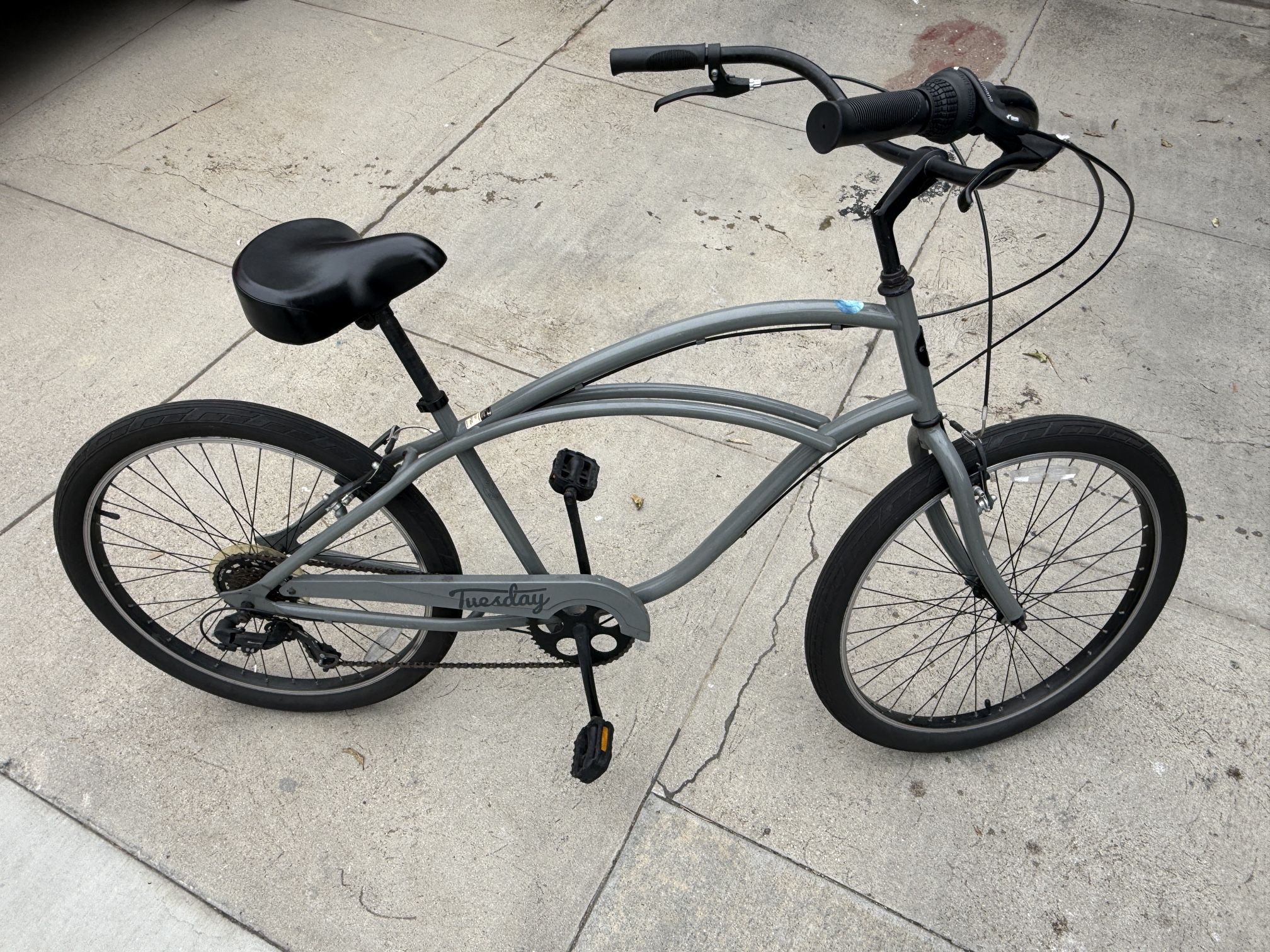 Tuesday Beach Cruiser 7-speed Bike (Grey)
