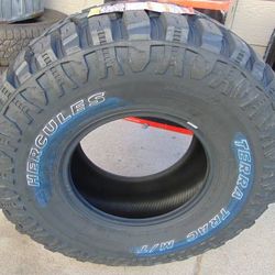 4 New LT 33 12.50 15 Hercules Terra Trac MT Tires *OUTLINED WHITE LETTERS* *MADE IN USA* *DATE 2023*