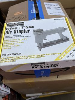 Central Pneumatic Air Stapler.