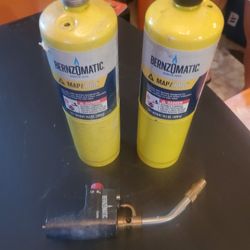 2 Gas Tanks And Torch