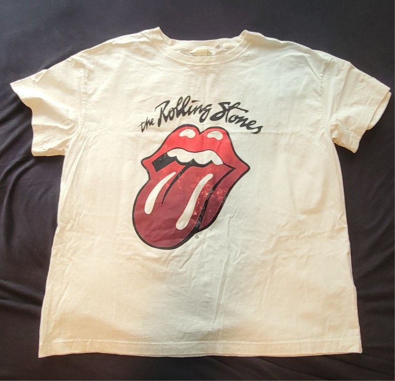 Cream H&M Rolling Stones T-shirt