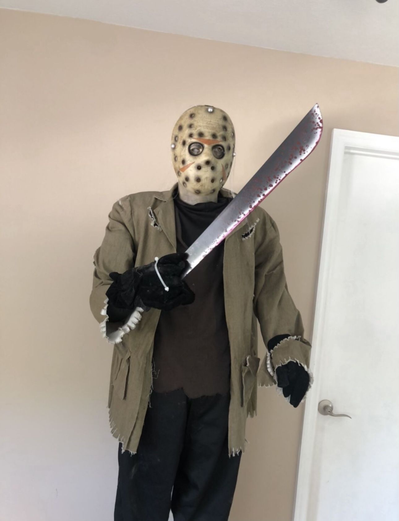 Friday The 13th Jason Vorhees Halloween Life Size Animated Prop 6'3 FAST  SHIP 191245222187