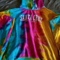 Tie Dye Santa Cruz Hoodie With Pockets