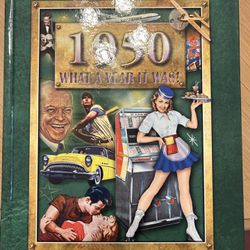 1950s what year it was flick back hard covered book-$20.00