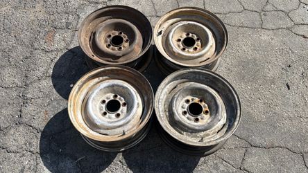 Classic Ford 15 Inch Steelies 5x4.5 Lugs