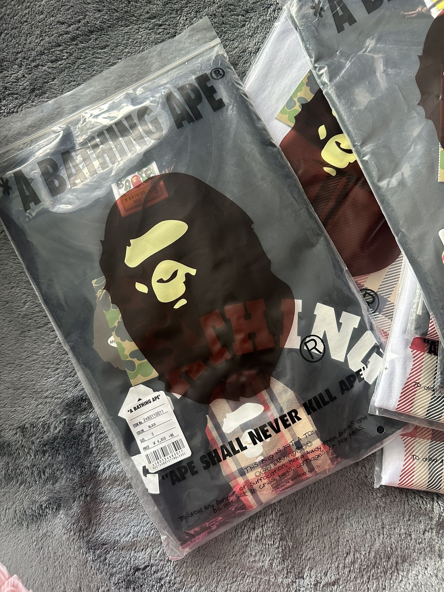 Black Burberry x Bape Tee