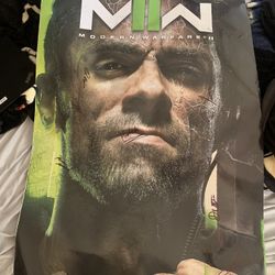 Signed MW2 Modern warefare 2 poster 