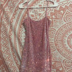 Pink Sequin Dress
