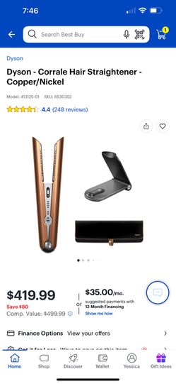 Dyson Hair Straightener 