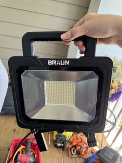 💡 Braun LED Work Lights – Heavy-Duty Portable & Dual-Head Set – Great Condition!