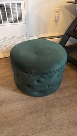 Green Ottoman with storage