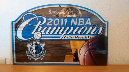 Dallas Mavericks 2011 NBA Championship Commemorative Plaque Sign