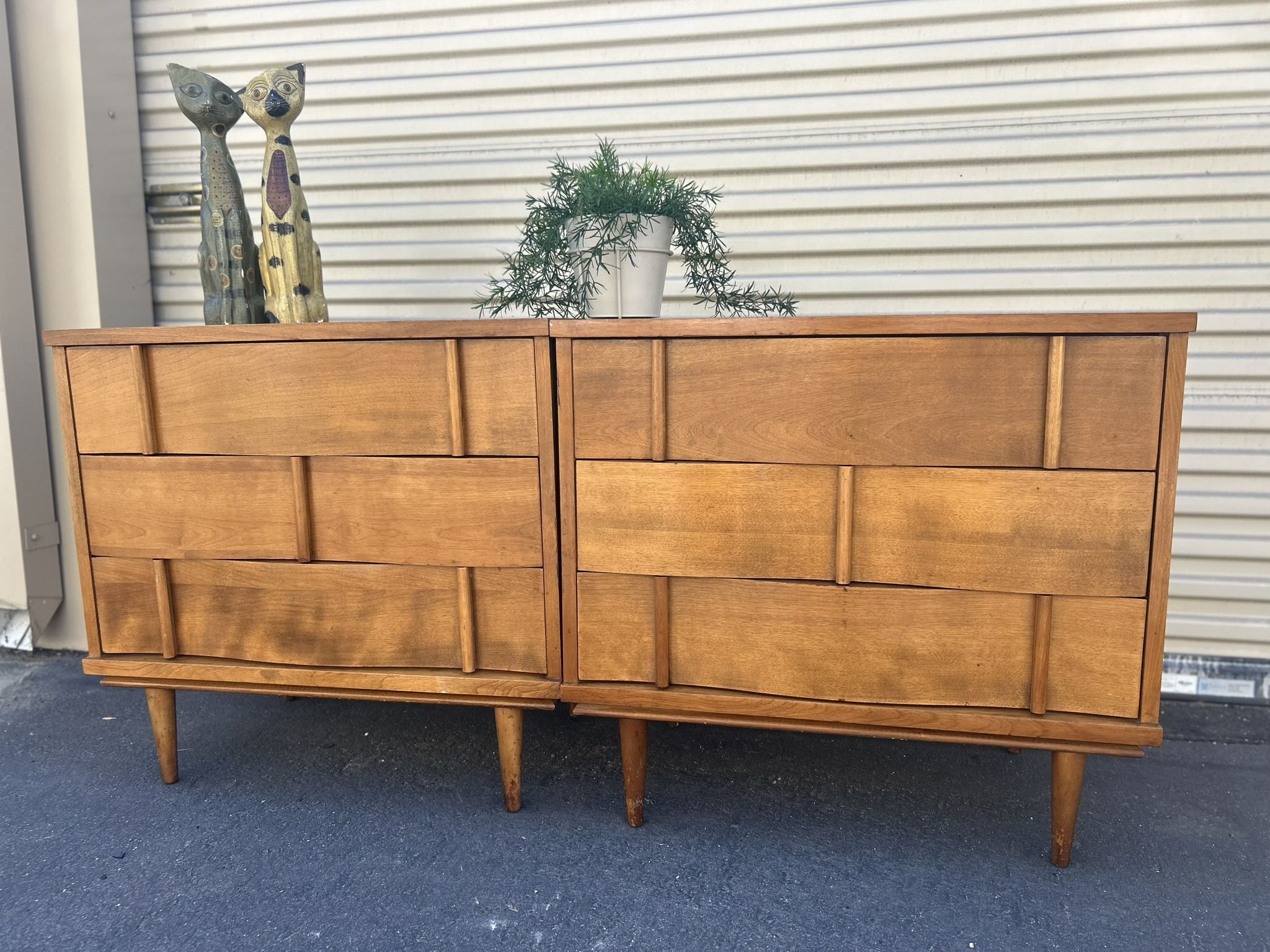 OVERSIZED Pair of Nightstands