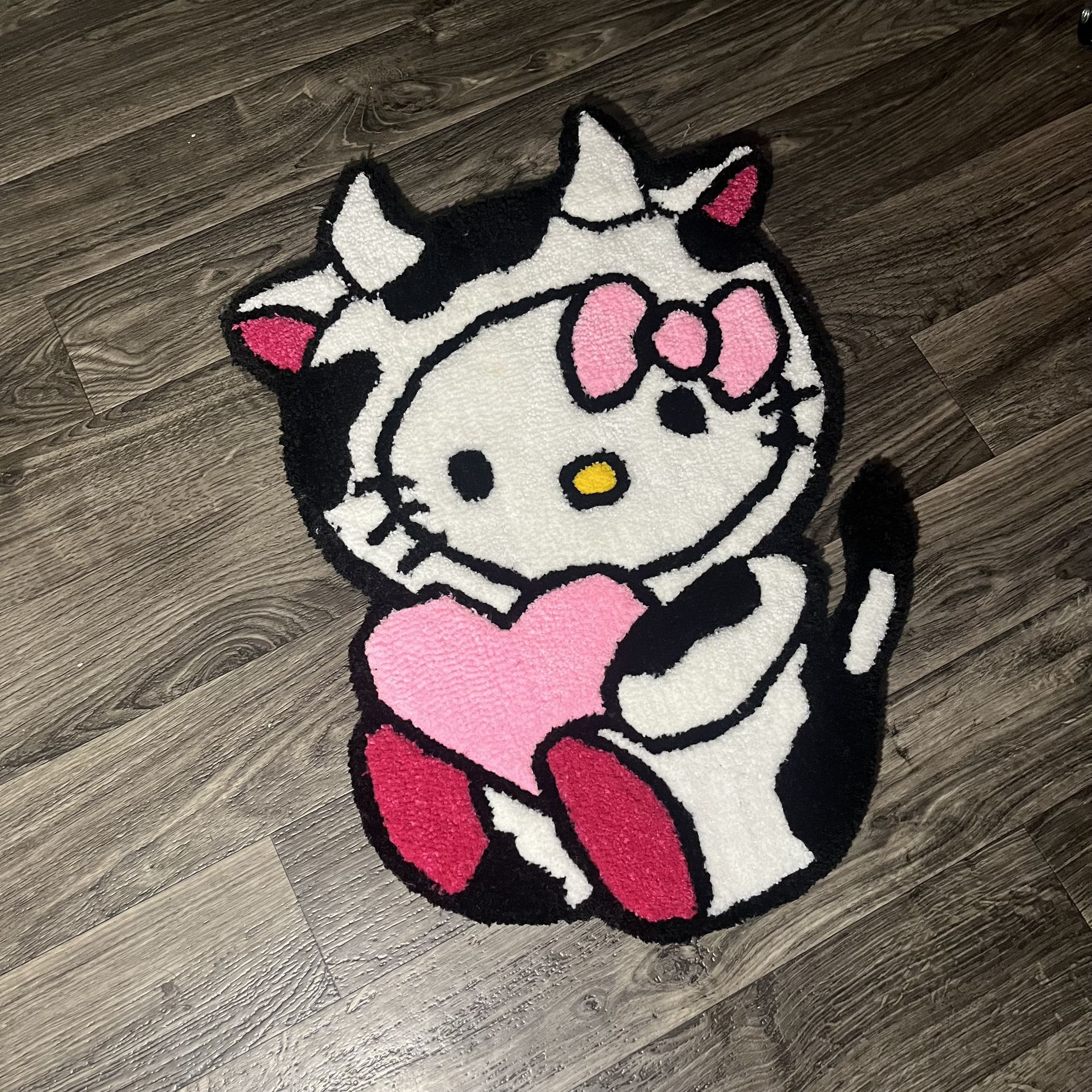 Moo Cow Hello Kitty Rug