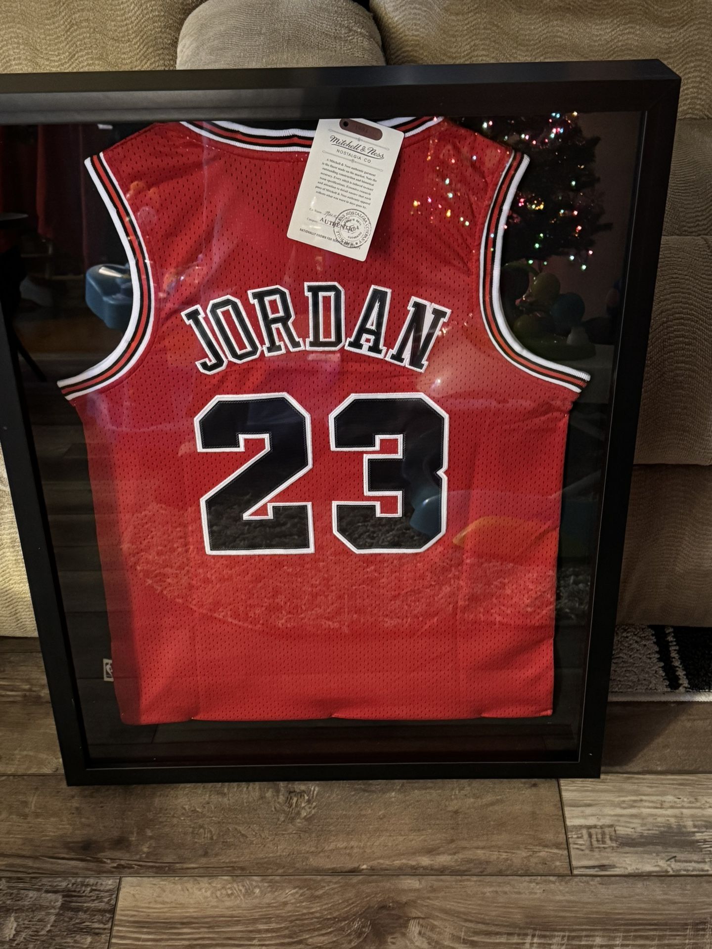 Brand New Framed Michael Jordan Jersey Red Or White $200 Each
