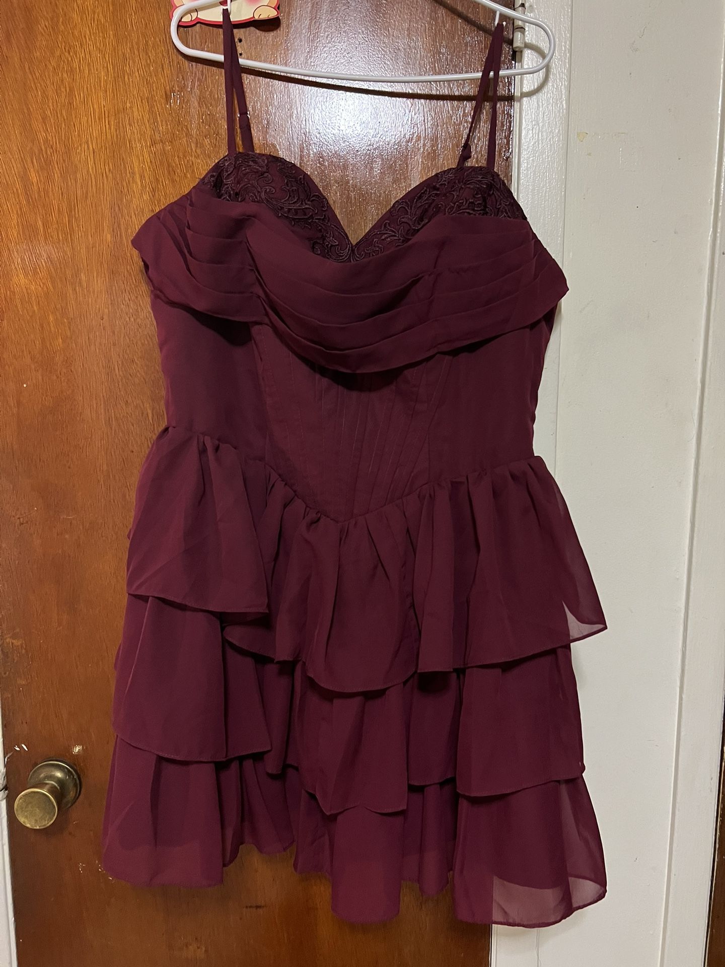 Maroon Short Dress