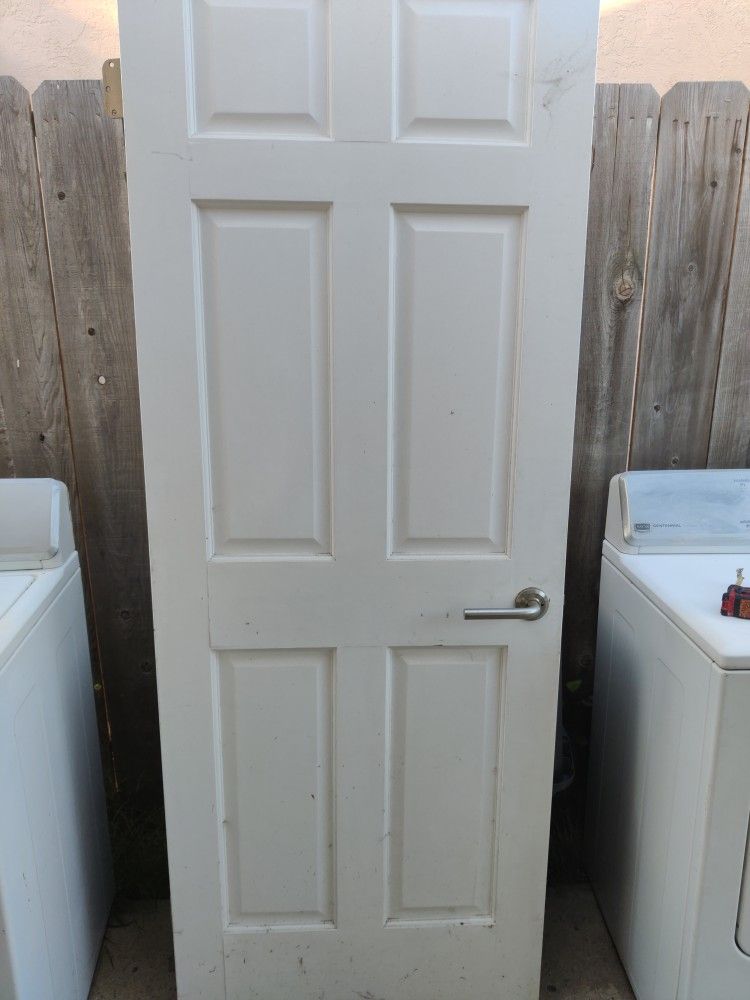 Kitchen To Garage Door Solid Wood