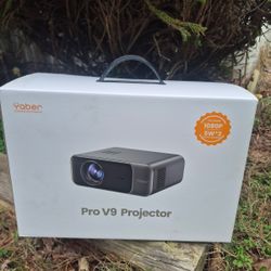 Yaber Pro V9 Entertainment Projector - Full HD 1080P, Built-in Stereo Speakers (New)