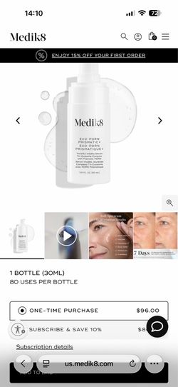 Medik8 Exo-PDRN Prismatic+ - vegan PDRN face serum 30ml