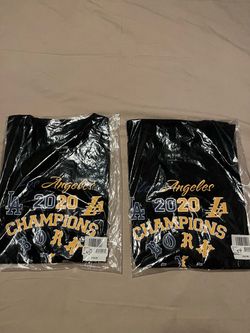Born x Raise LA Dodgers Lakers New Era Black 2020 Champions T-Shirt Size XL