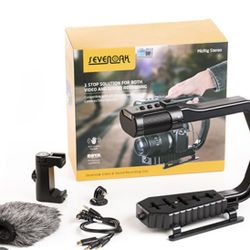 Sevenoak MicRig Universal Video Grip Handle with Integrated Stereo Microphone, NEW In Box