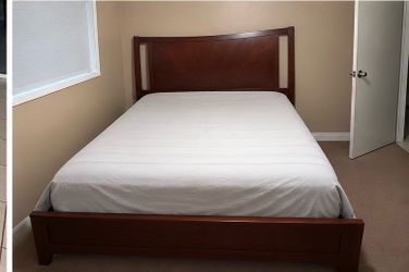 Wood Bed and Dresser