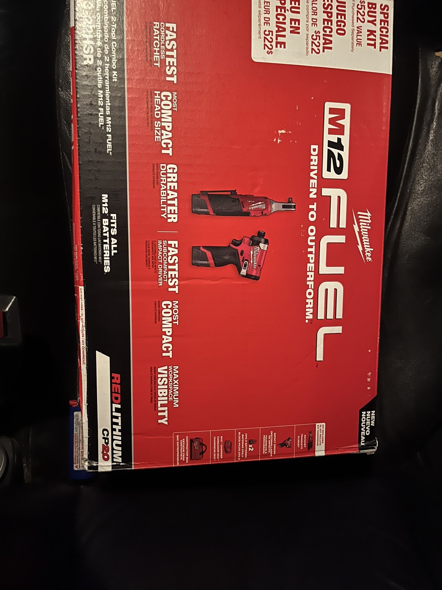 Milwaukee Fuel 3/8 Ratchet And  1/4Hex Impact Driver $170