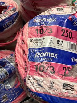 New Romex wire 10/3