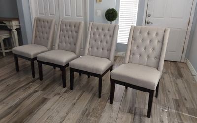 Four beautiful dining chairs