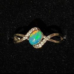 Opal Ring S925 Sz 6,7,7.5