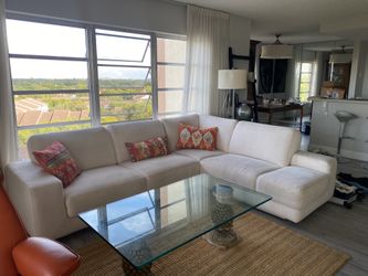 Scandinavian Two Piece Sectional Sofa