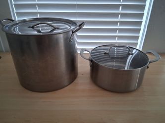 Stainless steel pots