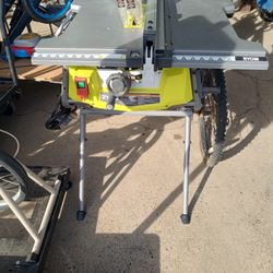 Ryobi 15 Amp 10 in. Compact Portable Corded Jobsite Table Saw with Folding Stand