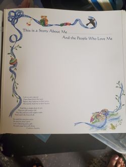 New babys white vinyl baby memories album for notes and photos