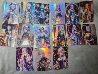 SSR Genshin impact cards (make offer)