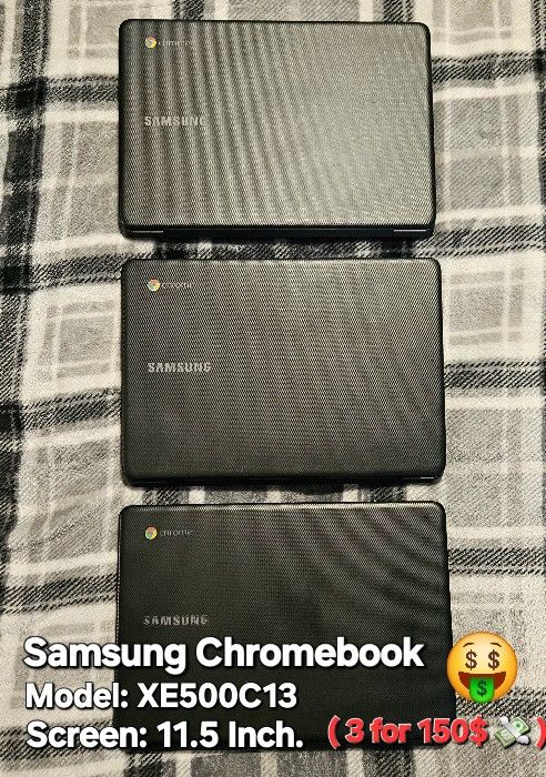 (3) Samsung 11.5 in. Google Chromebook 500C