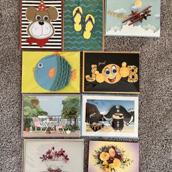Hand Crafted All Occasion Greeting Card Collection, 9-count