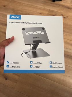 BENFEI 7-in-1 Laptop Stand with Docking Station